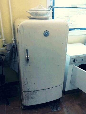 afhentning af storskrald, køleskab